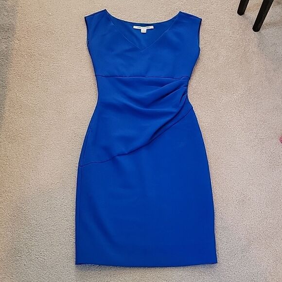 Diane Von Furstenberg royal blue sheath dresss - Picture 1 of 10